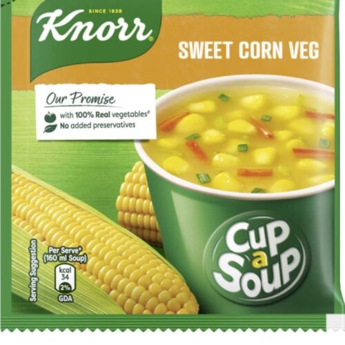 Knorr sweet corn veg soup